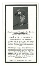 Orig. Sterbebild Grenadier +