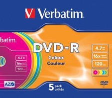 Verbatim DVD-R Colour, 4,7 GB