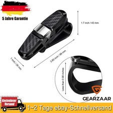 Auto KFZ Sonnenblende Clip Auto Sonnenbrillen Halterung für Auto Schwarz KFZ