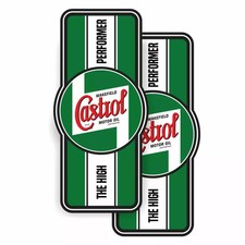 2x CASTROL Aufkleber 10x5cm