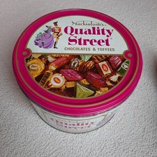 Alte Quality Street Blechdose Mackintosh's Vintage 3 kg Pralinen Toffee's Leer