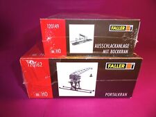FALLER H0 2x ungebauter Bausatz: #120149 Anlage mit Bockkran #120162 Portalkran