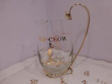 2 Glaskrüge Old Crow Bourbon Whisky Wasserkrug Krug