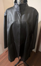 Lederjacke Damen schwarz, Größe XXL.