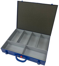 Metall Sortimentskoffer Sortimentskasten 440x330x66mm 6 Fächer NEU BLACKFRIDAY