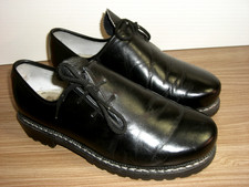 Meindl Haferlschuhe Trachtenschuhe Gr. 42, schwarz, echt Leder, Davos Roccia Lau