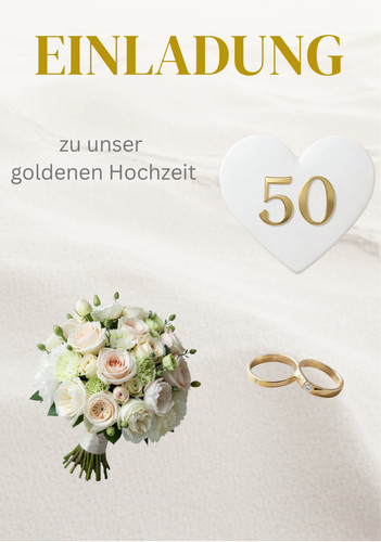 Einladung zur goldenen