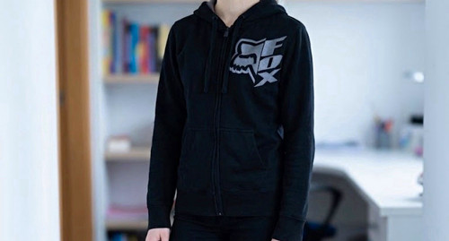 Fox herren zip hoodie - zip-hoodie, s