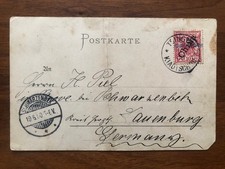 China AK Postkarte Deutsche Post China Tsingtau nach Deutschland gelaufen 1900