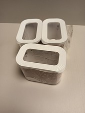 3teiliges Set Vorratsdosen mit Deckel - Lebensmittelbehälter Rechteckige - Küche