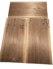 3x Nussbaumholz Brettchen Sägefurnier 85x44-45cm x 7-8mm #N1