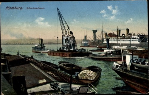 Hamburger hafen - ak,