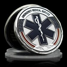 MEDAILLE - RETTUNGSDIENST - SILBER AUFLAGE - KOLORIERT - SELTEN