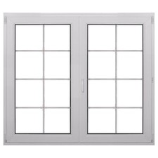 Doppelflügel Kunststoff Fenster auf Maß Polen Kunststofffenster mit Sprossen 