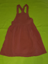 H&M Rock Latzrock Träger ohne Muster orange rost Gr 122