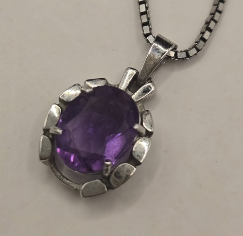 Vintage natürlicher amethyst - natürlicher,