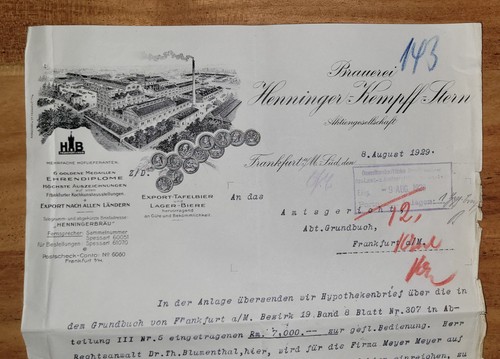 Dokument briefkopf brauerei - dokument/briefkopf,
