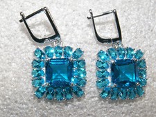 Edelstein Ohrringe  Silber pl