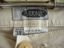 Jeans, Hose Gr.34 von Stooker helles beige