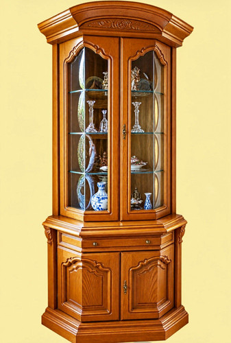 Altdeutsch eckvitrine - altdeutsch,