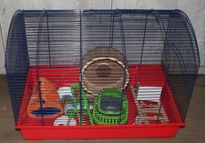 Kleintierkäfig, Nagerkäfig mit viel Zubehör