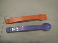 Tupperware Kleinkinder/Baby-Besteck orange-lila