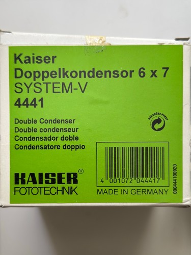 Kaiser 6x7 doppelkondensator - kaiser,