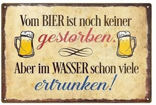 Retro blechschild mit spruch - retro,