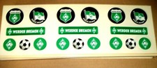 6x  Aufkleberkarten a' 6 Aufkleber  SV Werder Bremen   Fussball  Fanartikel  