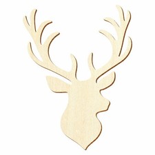 Holz Hirschkopf - Deko Basteln