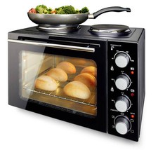 Kompakt Backofen Emerio MO-125236.4 Umluft Herdplatten Single Küche