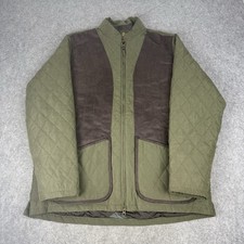 Musto Jacke Herren XL grün braun Ton Schießen gesteppt Country Jagd Outdoor