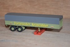 Wiking Planenauflieger Dortmunder Kronenbier , wie neu  1:87