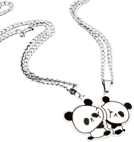 Panda paare halskette stück - halskette,