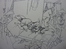 GEORGE GROSZ - Lithographie 1916 "Lustmord in  Ackerstraße"