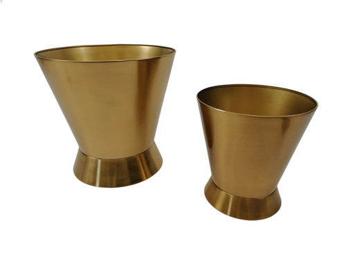 übertöpfe 2er set - set, messing