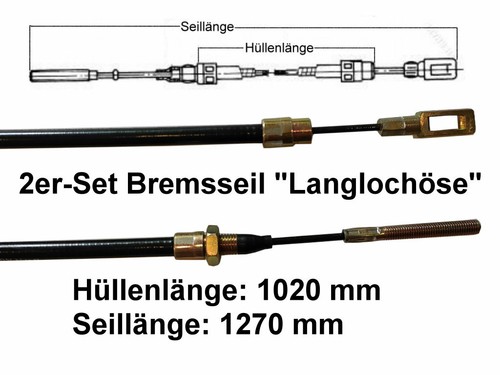 2er set bremsseil anhänger - 2er,