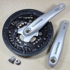 Shimano FC-T521 Kurbel 10 fach 26 36 48 Zähne 175 mm Octalink mit Kettenschutz