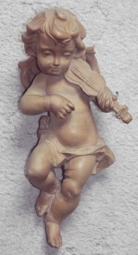 Putto engel holz geschnitzt - holz,