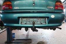 Stoßstange Hinten Mazda 121 16V Canvas Top DB Farbe Smaragd-grün-met. (11R)