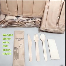 Besteckset 4 tlg. Holz 20