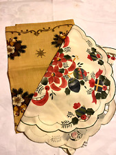 Tisch Läufer Weihnachten 90/100 x 38/40 cm und kleine Mitteldecke 65x65 cm