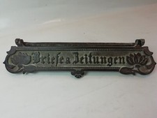 Briefschlitz Briefklappe Tür Antik Eisen Briefe & Zeitungen alt