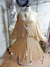 3591 Ottod'Ame 2 Teiler, Hosenrock und Top Größe: 34 Beige