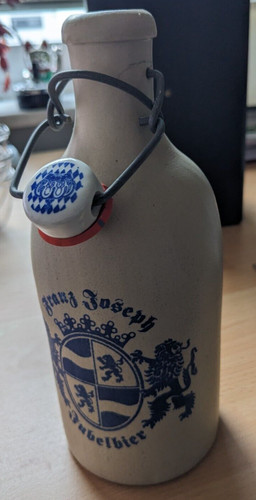 Keramik bierflasche mit - keramik,