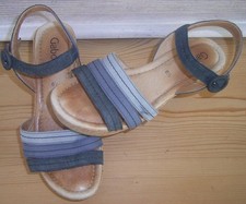 SCHÖNE GABOR SANDALEN 40 BLAU