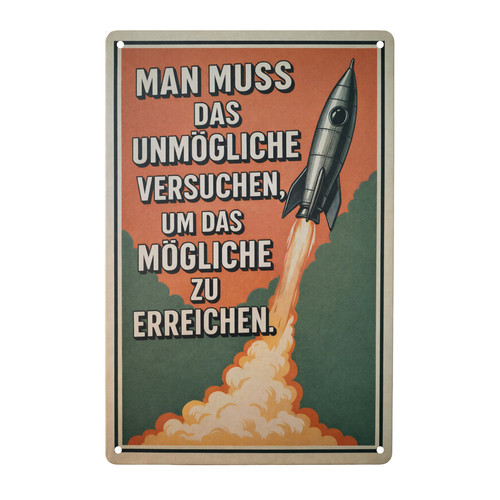 Motivation spruch blechschild - motivation,