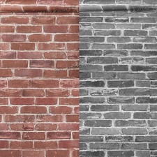 6X Rot/Grau Steintapete