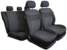 Autositzbezüge Schwarz/Grau