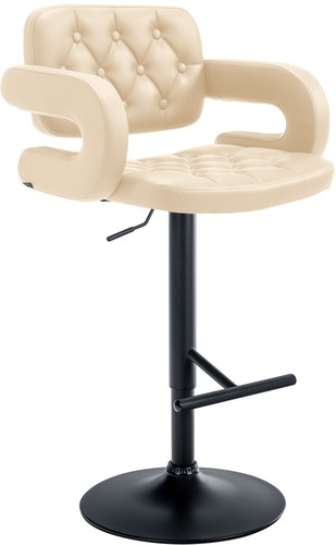 Barhocker dublin schwarz - barhocker, creme